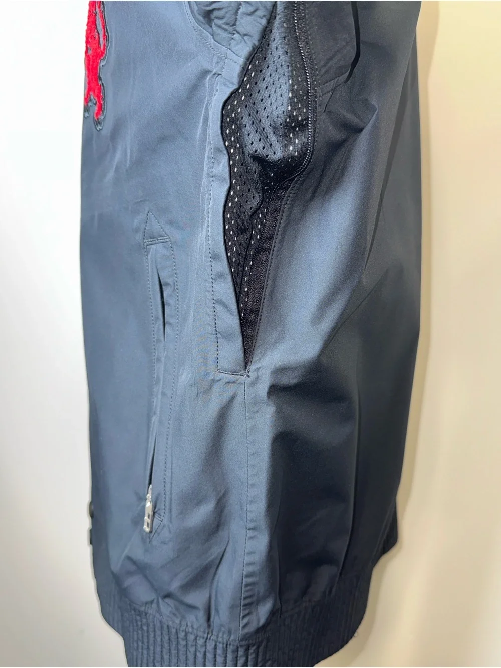 Nike LeBron Storm Fit ADV Jacket Black Red Lion Coaches Coat L